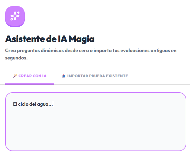 Ejemplo de creador de evaluaciones con IA